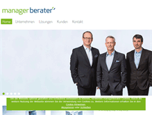 Tablet Screenshot of manager-berater.com